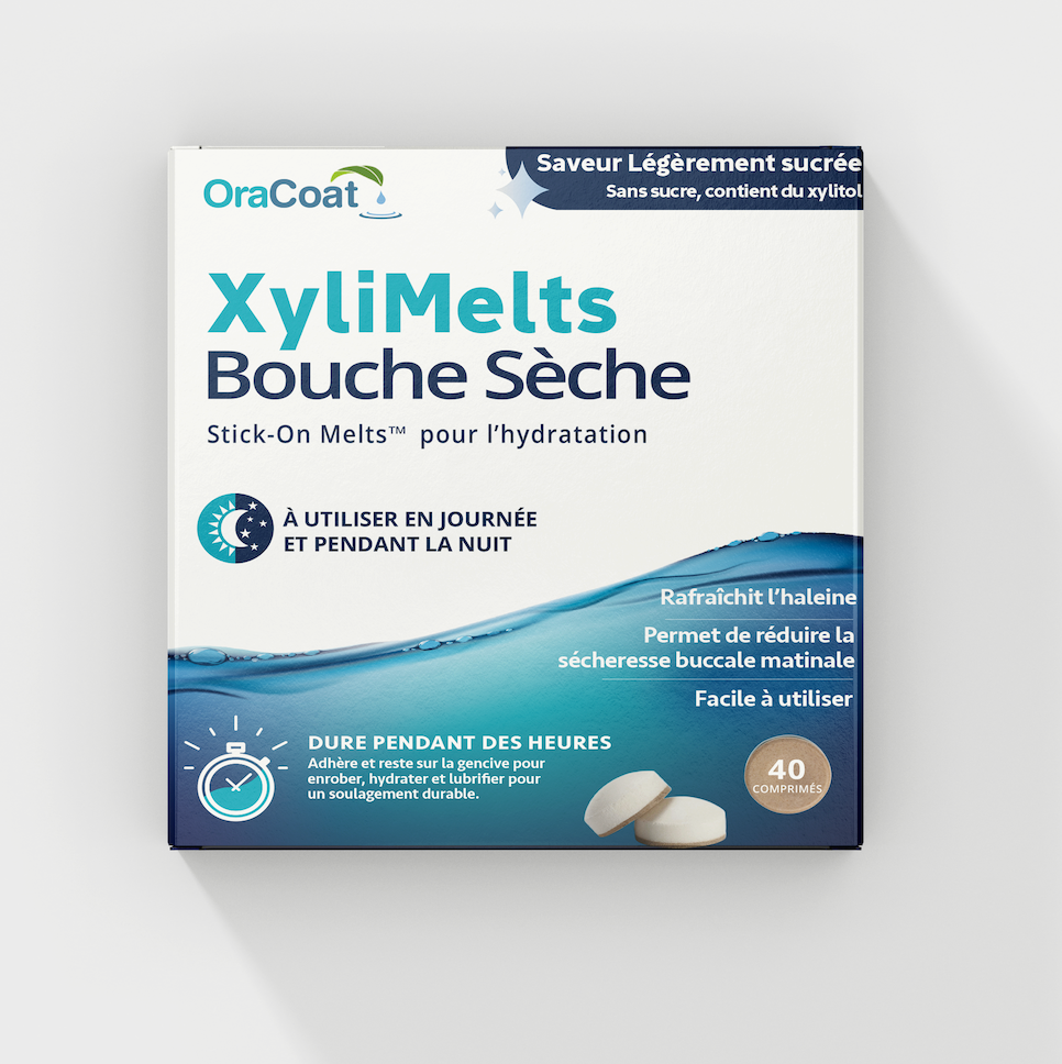 Xylimelts® – Comprimé adhésif contre la bouche sèche